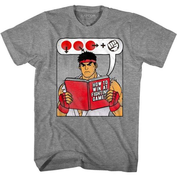 Street Fighter Ryu How to Win Book T-Shirt