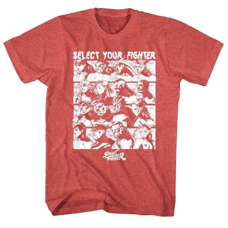 Street Fighter Player Select T-Shirt