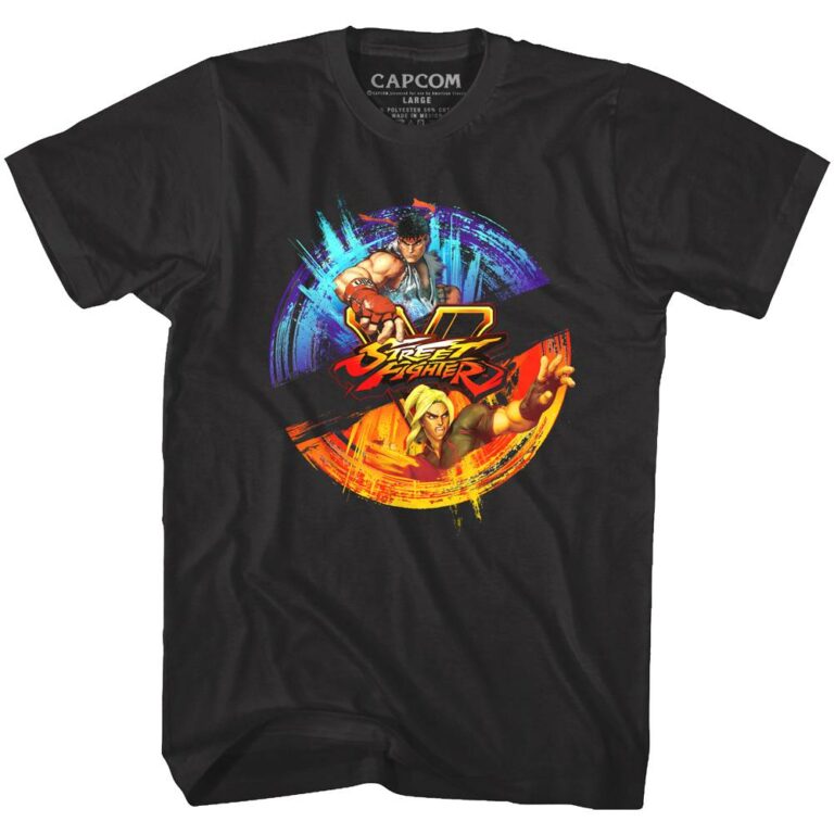 Street Fighter 5 Ryu Ken Fireball Men’s T Shirt