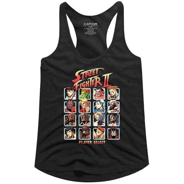 Street Fighter Turbo Player Select Tank Top