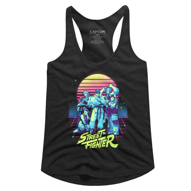 Street Fighter Neon Sunset Tank Top