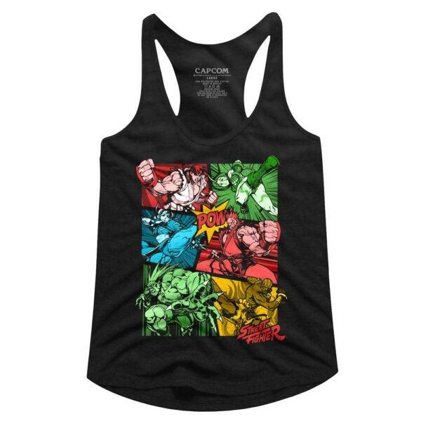 Street Fighter POW Comic Graphics Tank Top