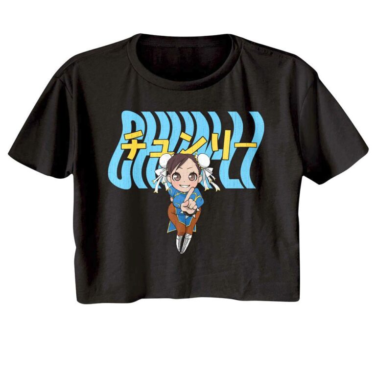 Street Fighter Chun-Li Chibi Crop Top