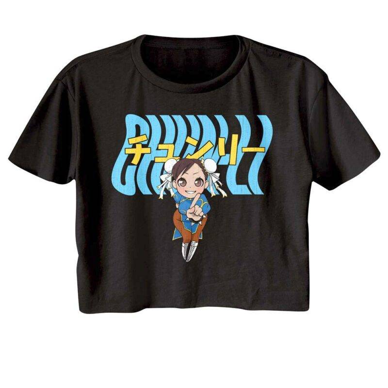 Street Fighter Chun-Li Chibi Crop Top