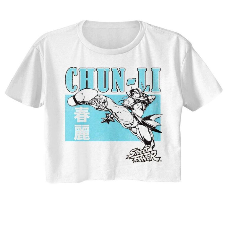 Street Fighter Chun-Li Axe Kick Crop Top