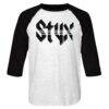 Styx Men's Vintage Band Logo Raglan Shirt