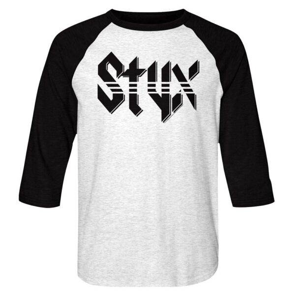 Styx Men's Vintage Band Logo Raglan Shirt