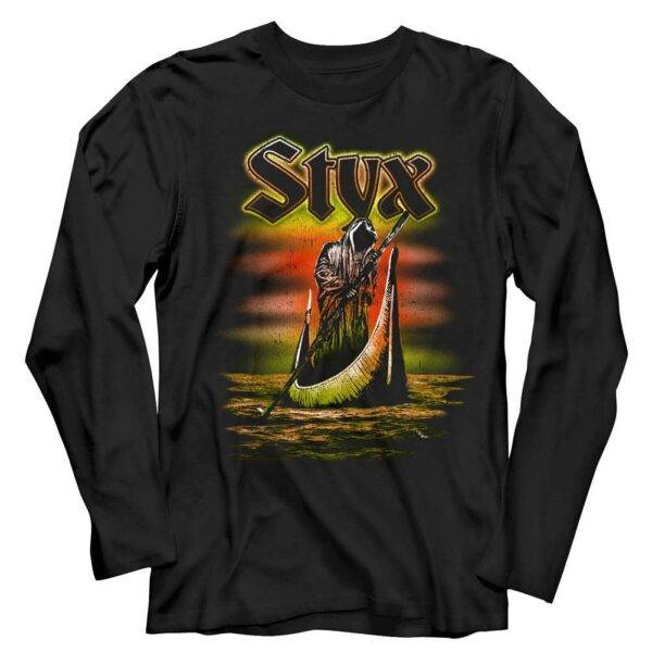 Styx Ferryman Grim Reaper Men's Long Sleeve T Shirt