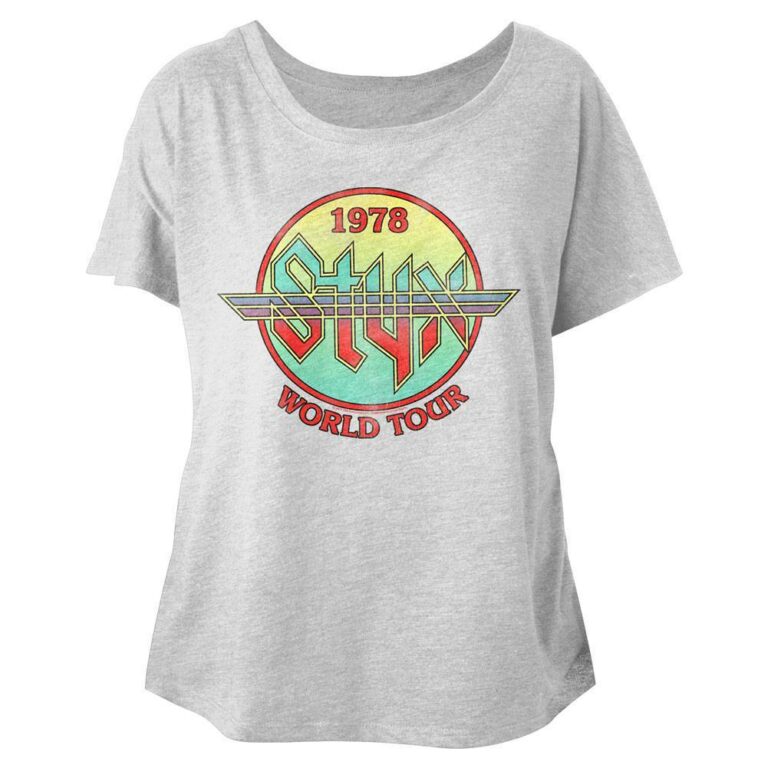 Styx Grand World Tour 1978 Women's Dolman Top T Shirt