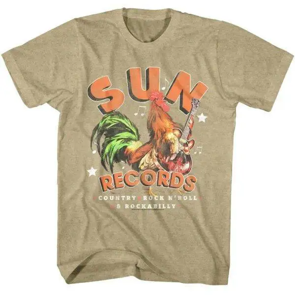 Sun Records Rooster on Guitar T-Shirt