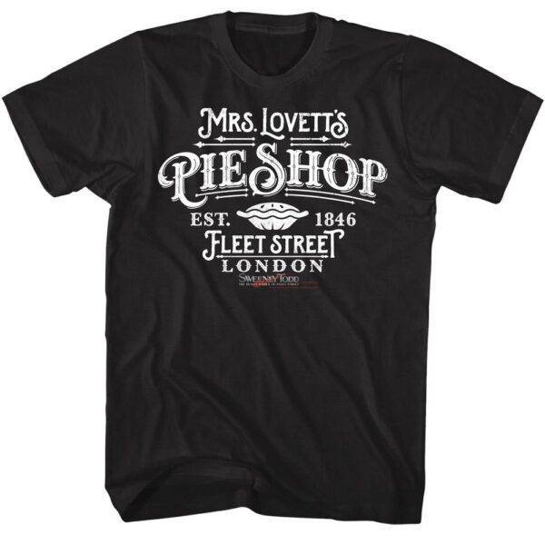 Sweeney Todd Mrs Lovett’s Pie Shop Men’s T Shirt