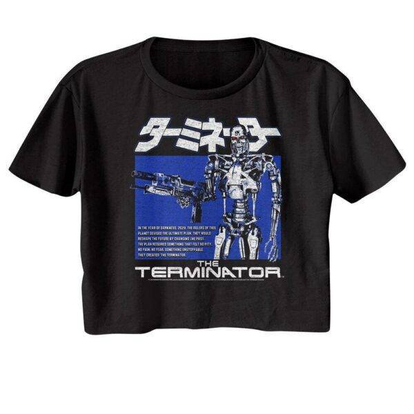 Terminator Japanese Cyborg Poster Crop Top