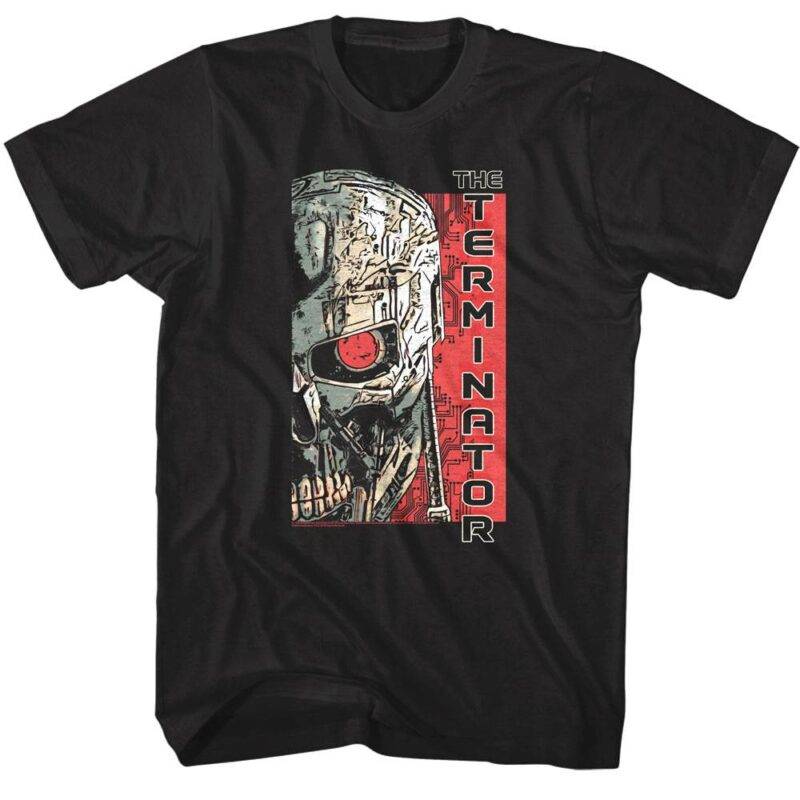 Terminator Cyborg Comic Sketch T-Shirt