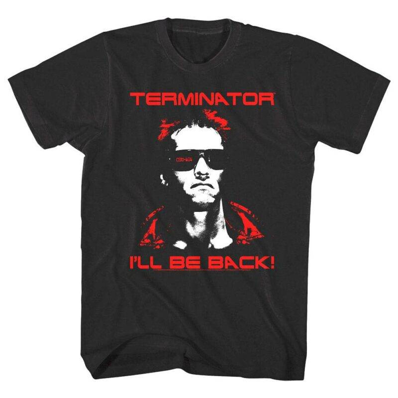 Terminator Red I'll Be Back T-Shirt