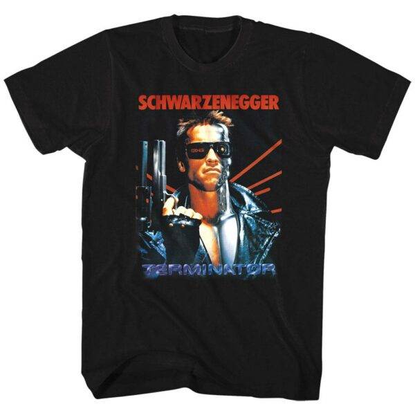 Terminator Arnold Schwarzenegger Movie Poster T-Shirt