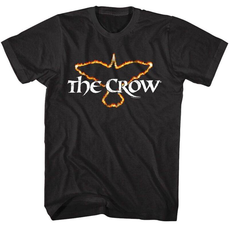 The Crow Burning Bird Logo Men’s T Shirt