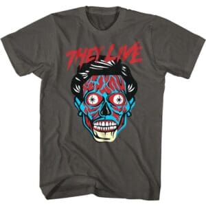 They Live Blue Alien Face Men’s T Shirt
