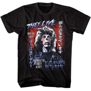 They Live Japanese Movie Poster Men’s T Shirt