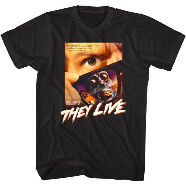 They Live Movie Poster Men’s T Shirt