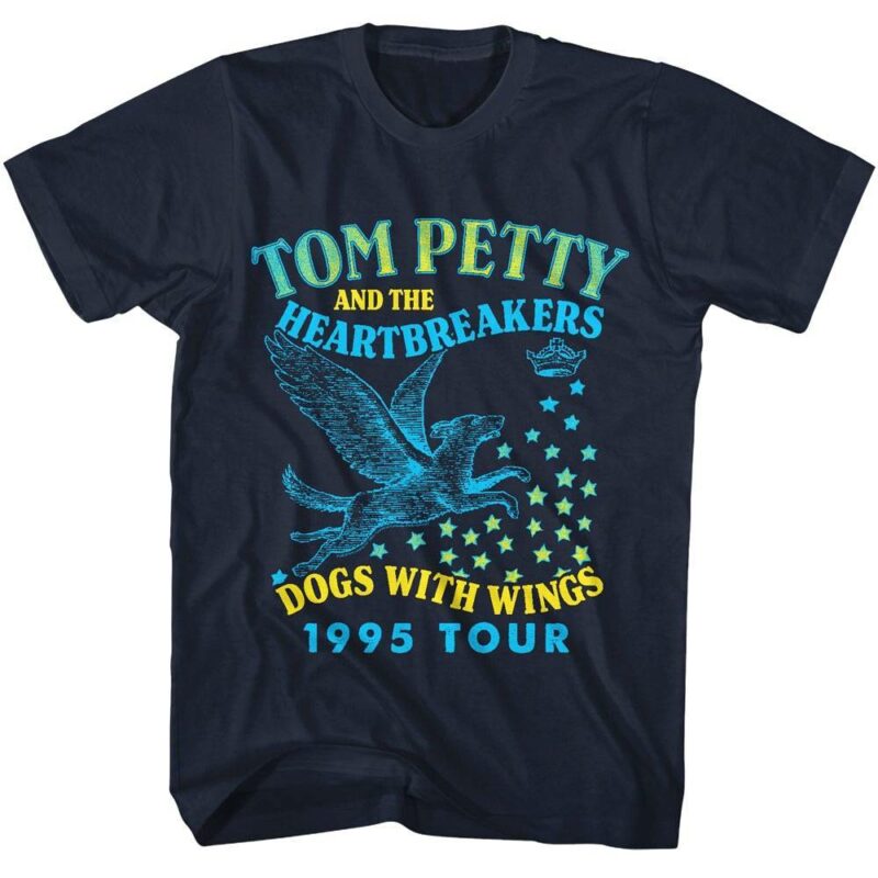 Tom Petty & the Heartbreakers Dogs with Wings Tour Men’s T Shirt