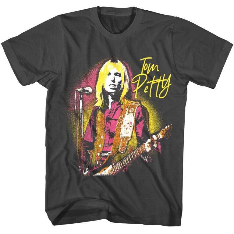 Tom Petty Rocks the Mic Men’s T Shirt