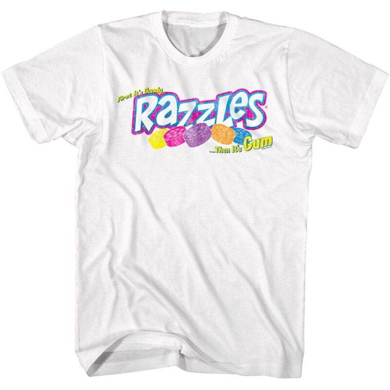 Razzles First It’s Candy Men’s T Shirt