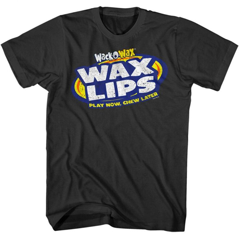 Wack-O-Wax Wax Lips Tootsie Rolls Men’s T Shirt