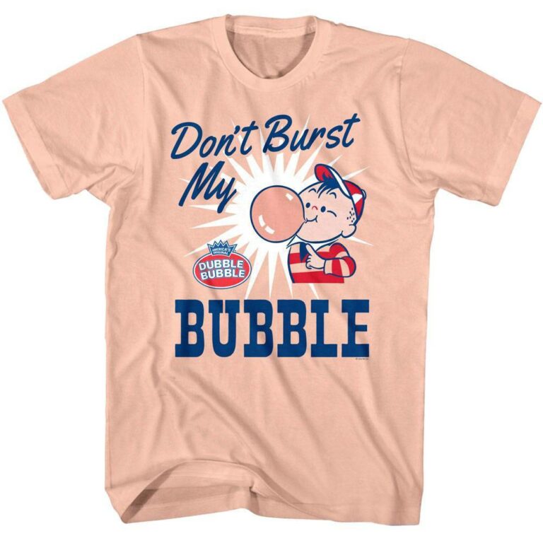 Tootsie Rolls Don’t Burst My Bubble Peach Men’s T Shirt