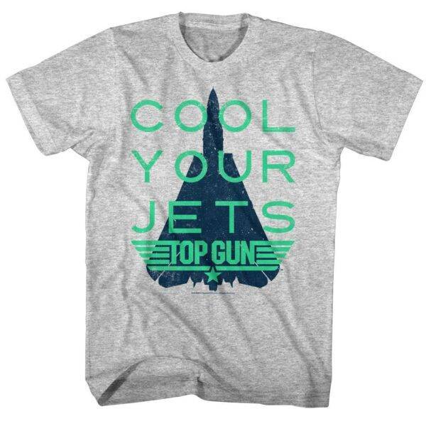 Top Gun Cool Your Jets Slogan T-Shirt