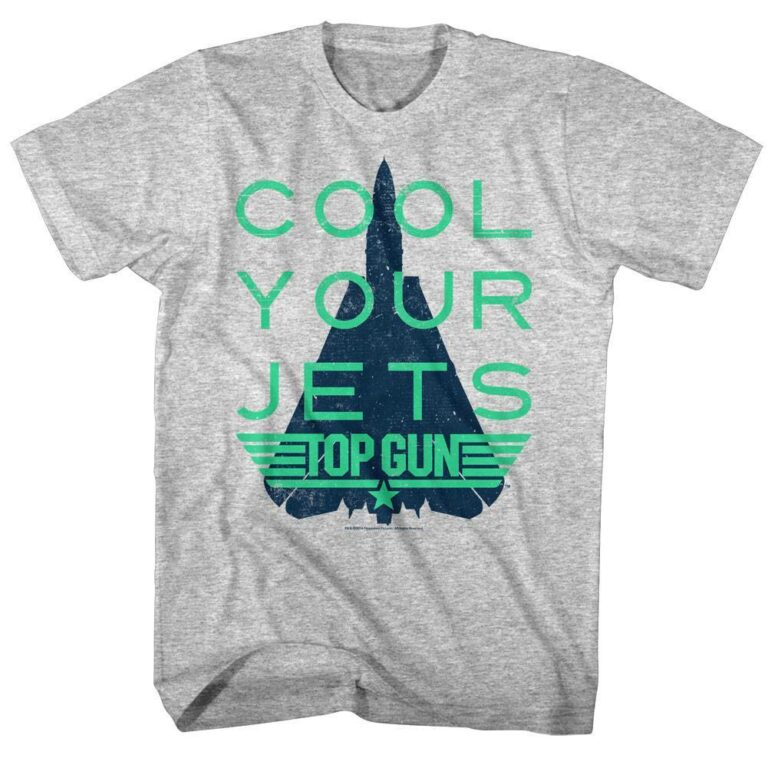 Top Gun Cool Your Jets Slogan T-Shirt