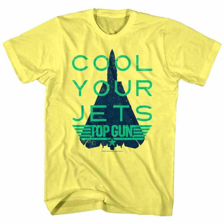 Top Gun Cool Your Jets Men’s Yellow T Shirt