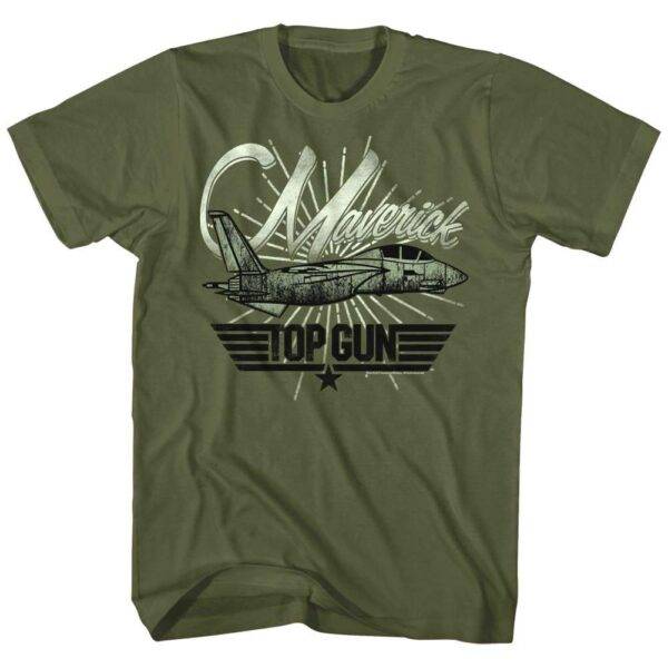 Top Gun Maverick Retro Jet Men’s T Shirt