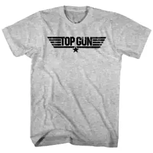 Graphic T-shirt with Top Gune logo and vintage design. Perfect for casual streetwear or fan of aviation movies.
