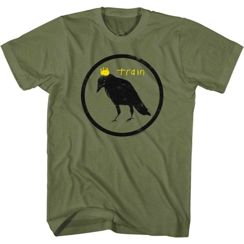 Train Crow in a Crown Logo Men’s T Shirt