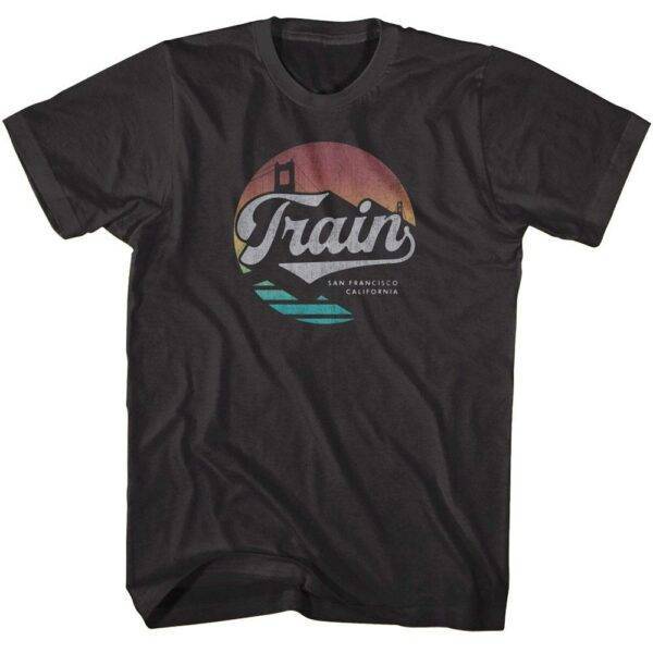 Train Golden Gate Sunset Men’s T Shirt