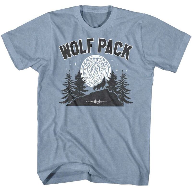 Twilight Wolf Pack Full Moon Men’s T Shirt