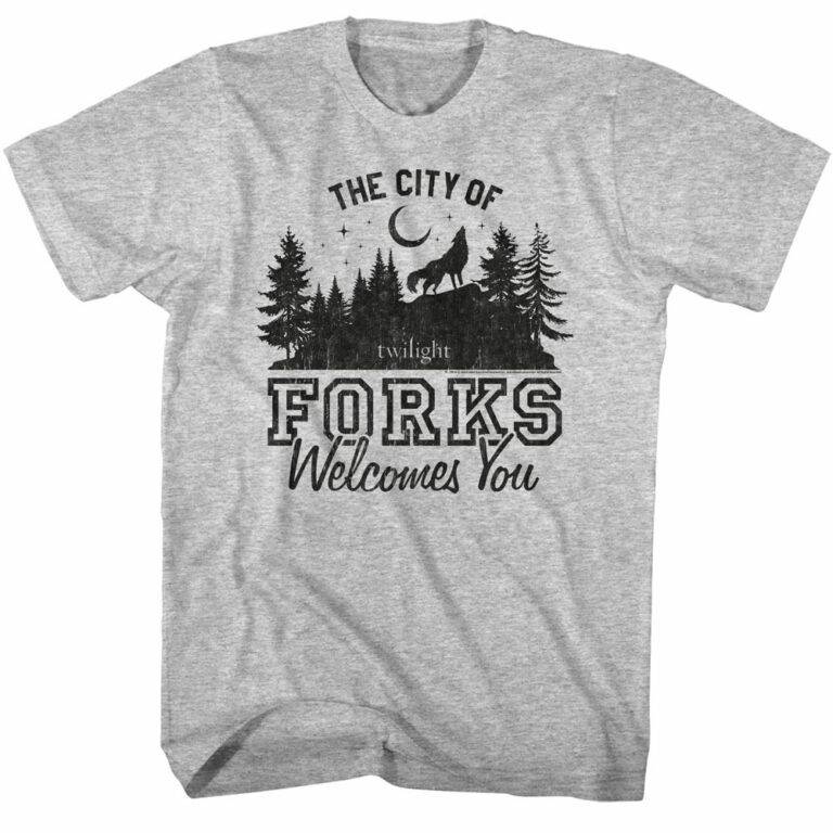 Twilight City of Forks Welcomes You Men’s T Shirt