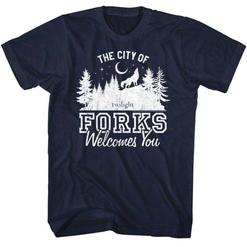 Twilight City Forks Welcomes You Men’s T Shirt