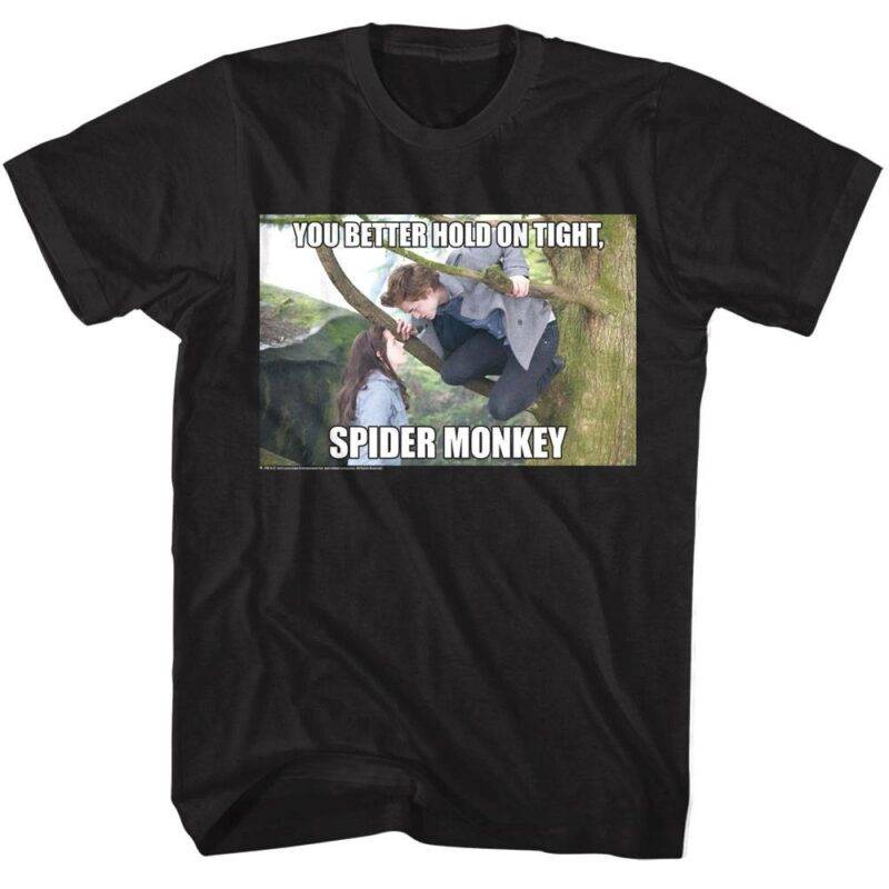 Twilight Hold Tight Spider Monkey Men’s T Shirt