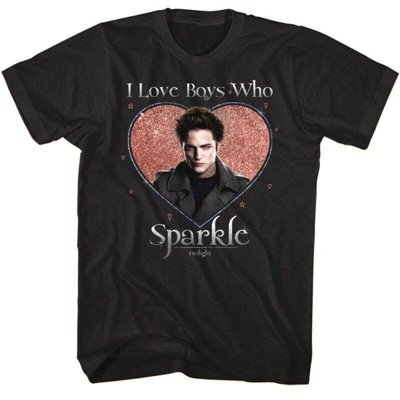 Twilight I Love Boys Who Sparkle Men’s T Shirt