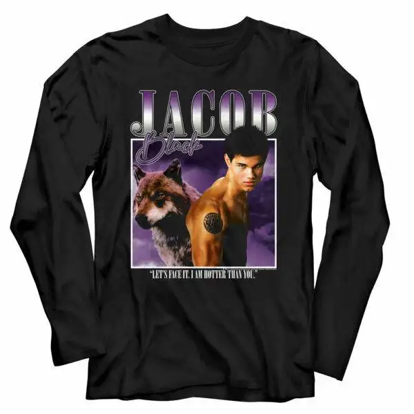 Twilight Jacob Black I am Hotter than You Men’s Long Sleeve T Shirt