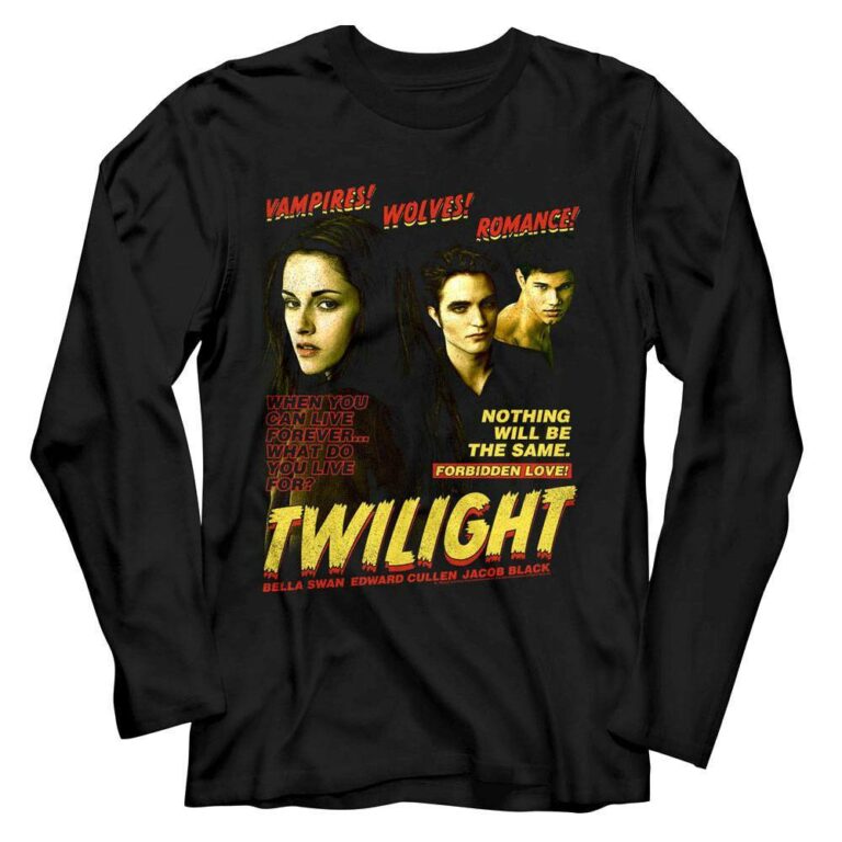 Twilight Vampire Wolves Romance Long Sleeve T Shirt