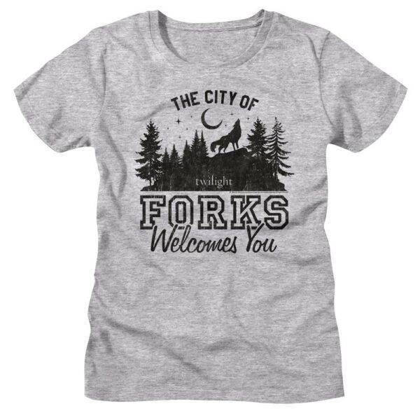 Twilight City of Forks Welcomes You Women’s T Shirt