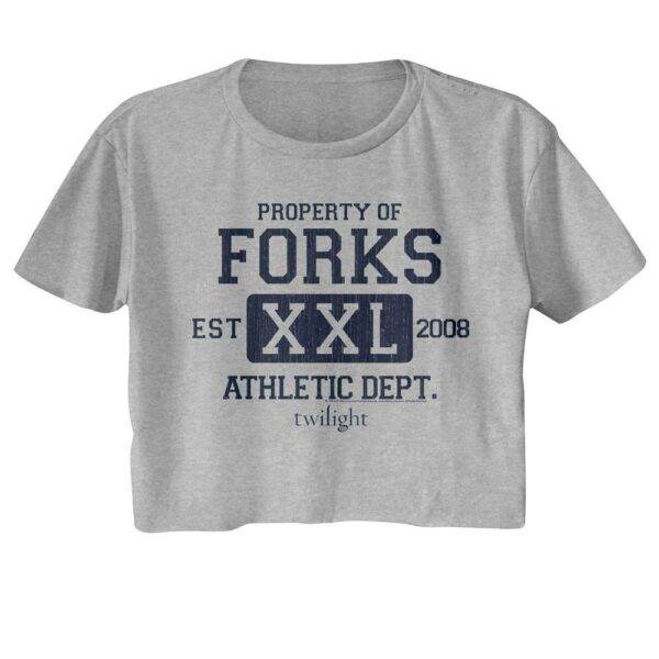 Twilight Forks Athletics Dept XXL Women’s Crop Top