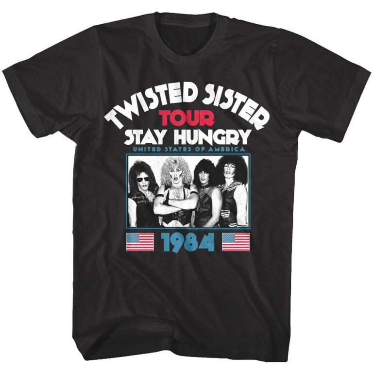 Twisted Sister Stay Hungry US Tour 1984 Men’s T Shirt