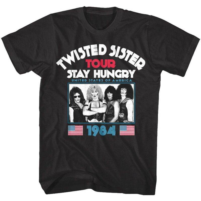 Twisted Sister Stay Hungry US Tour 1984 Men’s T Shirt