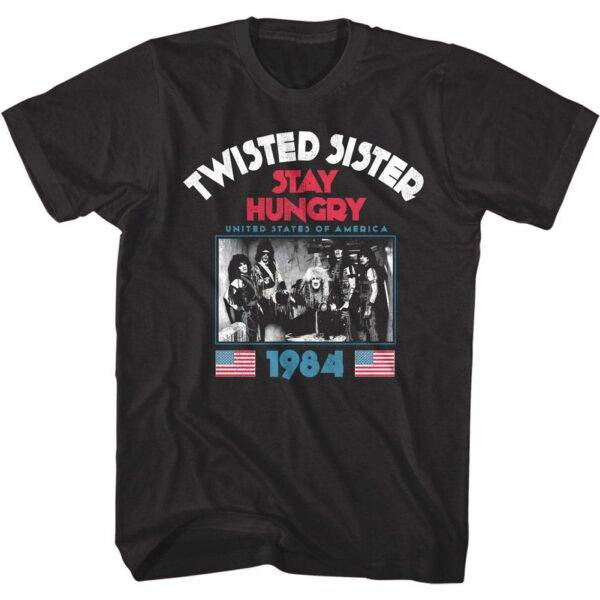 Twisted Sister Stay Hungry Tour 1984 Men’s T Shirt