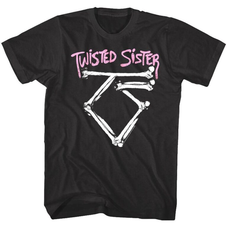 Twisted Sister Vintage Bones Logo Men’s T Shirt