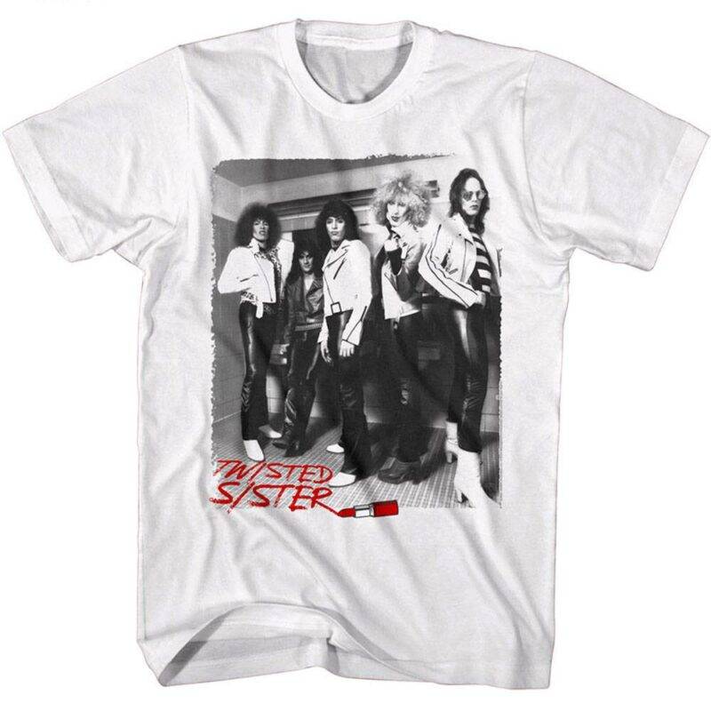 Twisted Sister Glam Rock Lipstick Men’s T Shirt