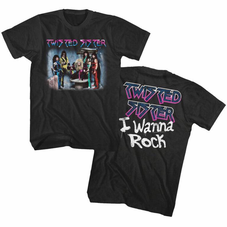 Twisted Sister I Wanna Rock Men’s T Shirt